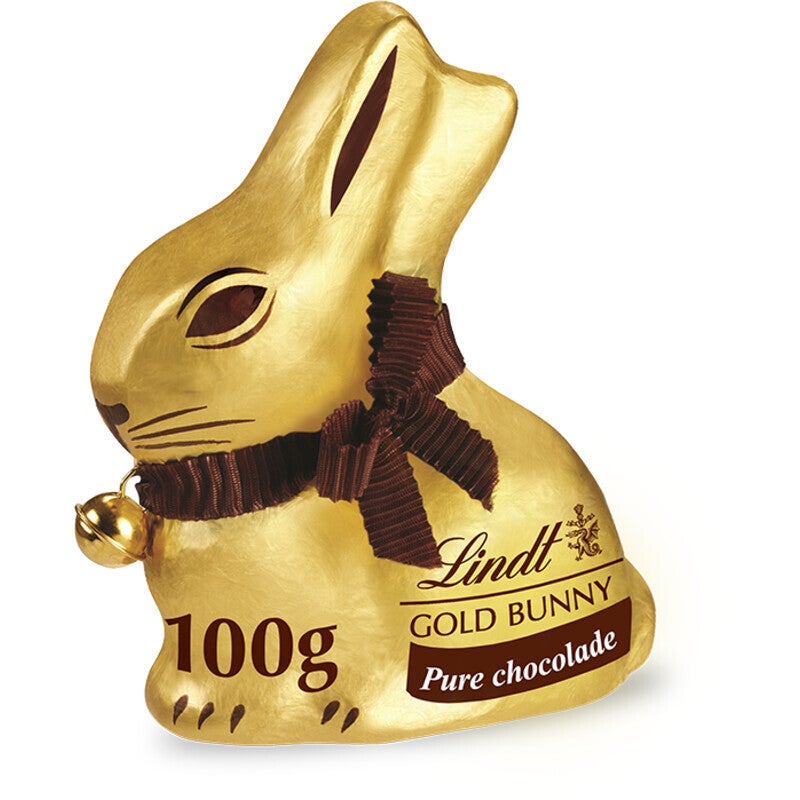 Lindt Gold bunny pure chocolade paashaas (100 gram)
