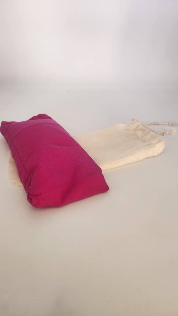 Coussinet pour les yeux - soie naturelle & lin bio Lila