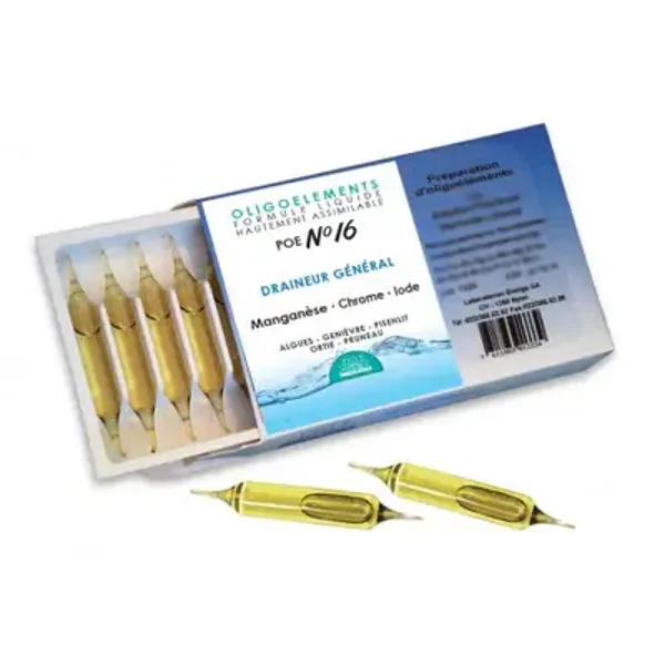 POE N°16 - DRAINAGE - PERTE DE POIDS X 20 ampoules