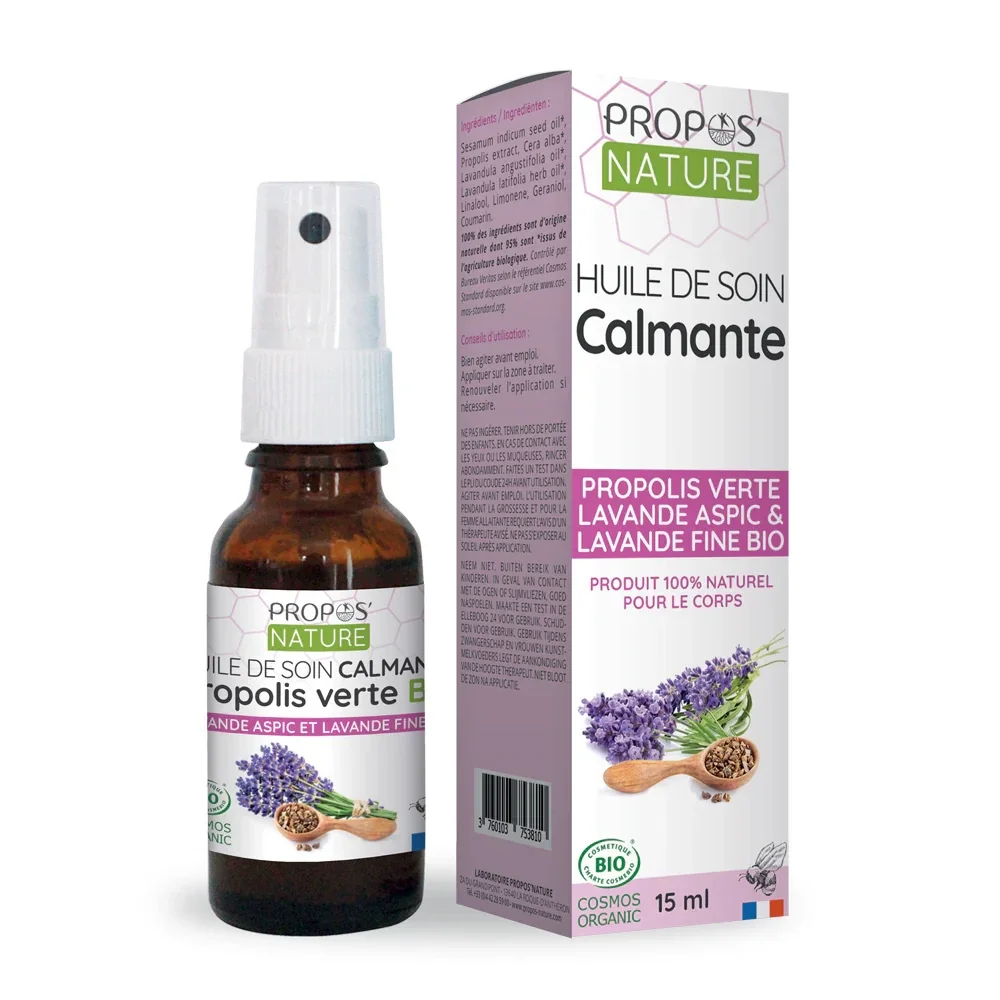 HUILE DE SOIN CALMANTE lavande/propolis NF 15 ml