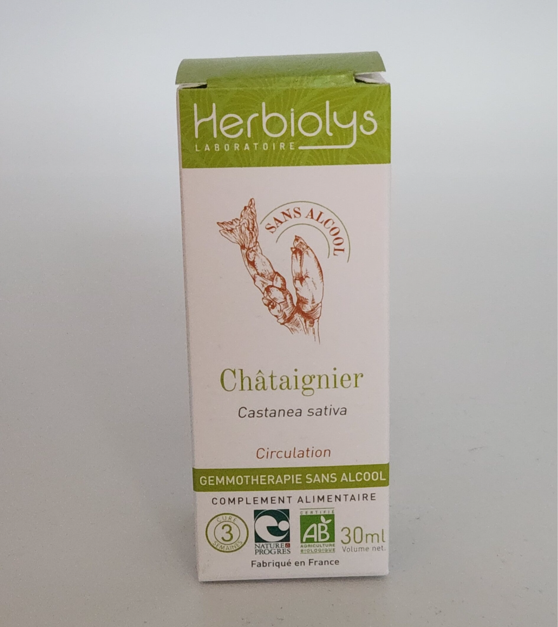 BOURGEON DE CHÂTAIGNIER (sans alcool) Bio 50 ml