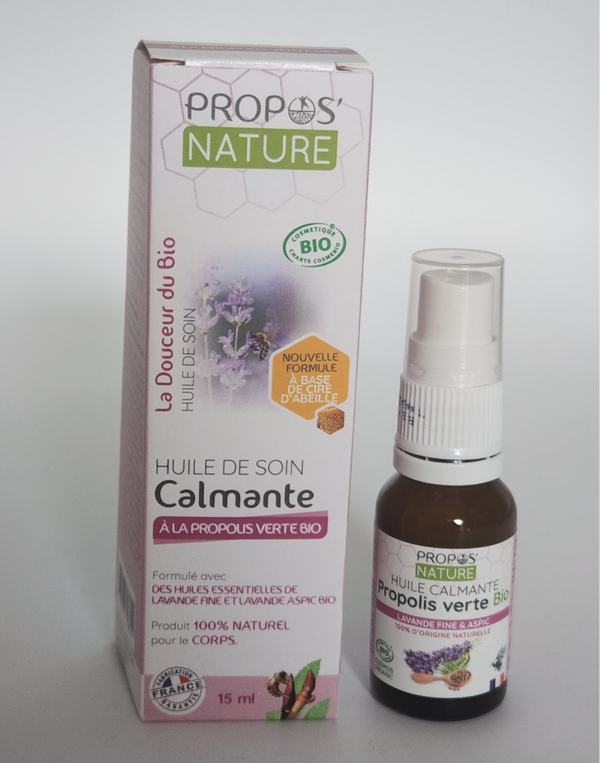 HUILE DE SOIN CALMANTE lavande/propolis NF 15 ml