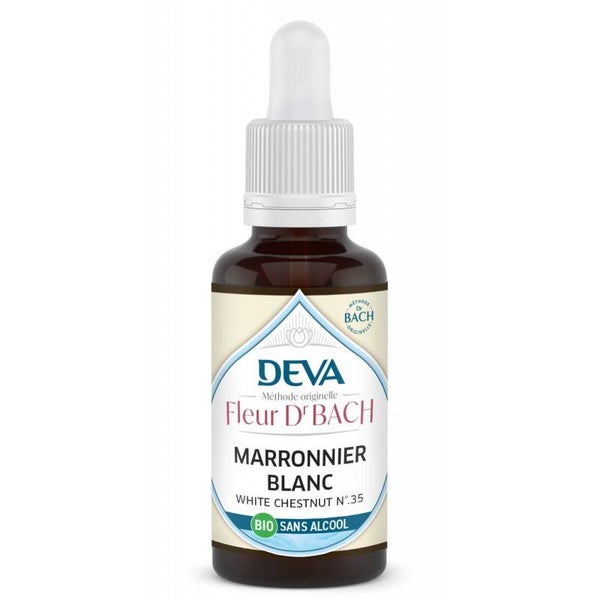 Fleur de Bach MARRONNIER BLANC Bio sans alcool 30 ml