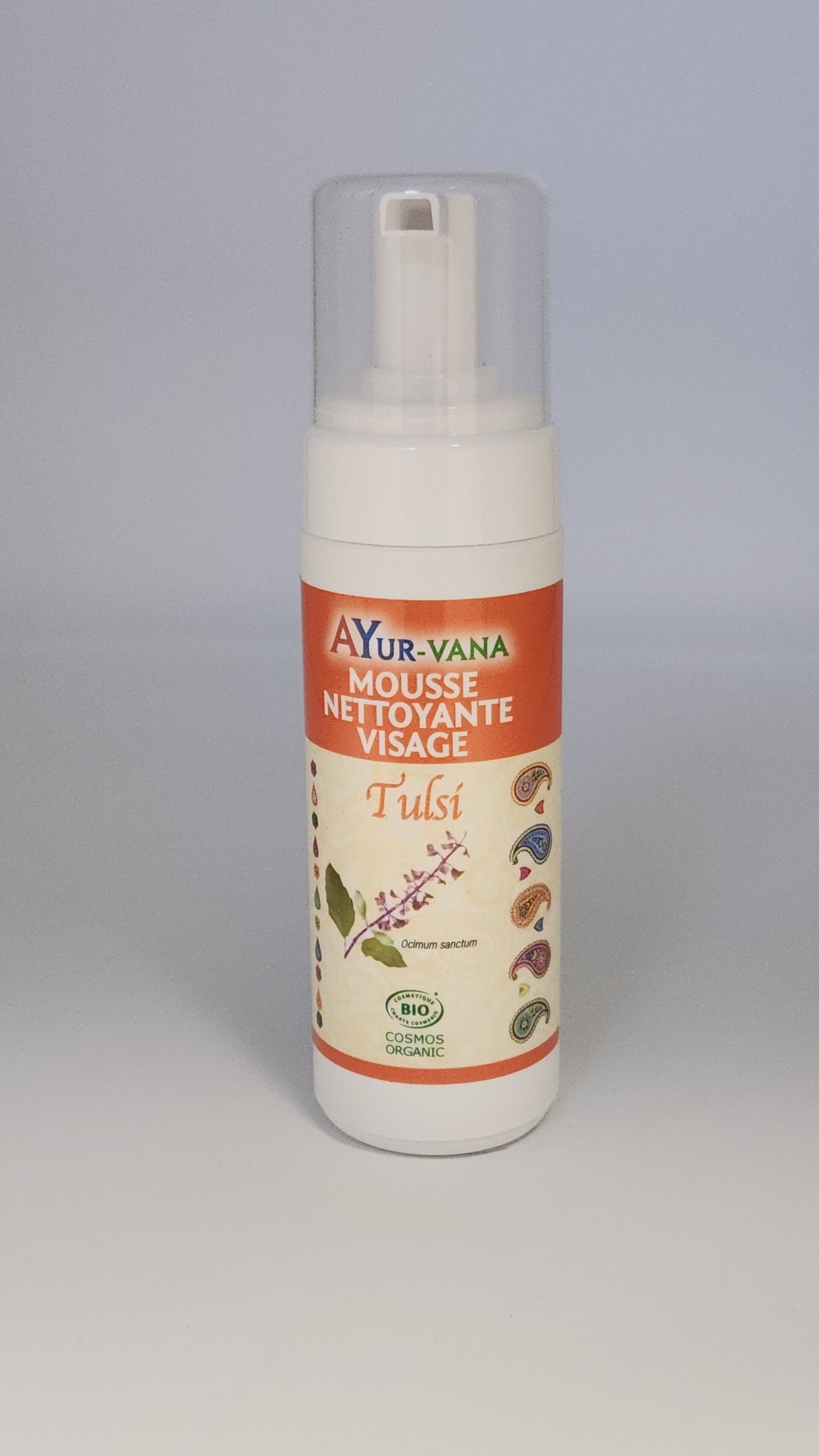 MOUSSE NETTOYANTE VISAGE AU TULSI Bio Ecocert 150 ml