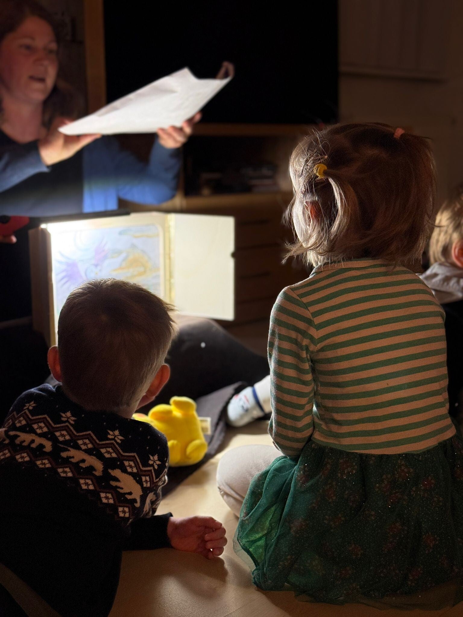 Gut beleuchtetes Kamishibaibild