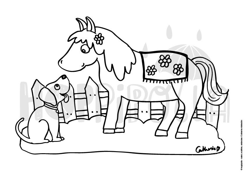 Ausmalbilder Bauernhof - 9 Bilder zum Download