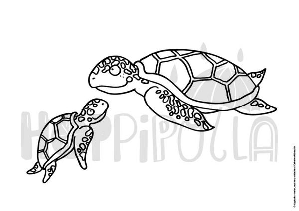 Ausmalbilder Unterwasserfreunde - 8 Bilder zum Download