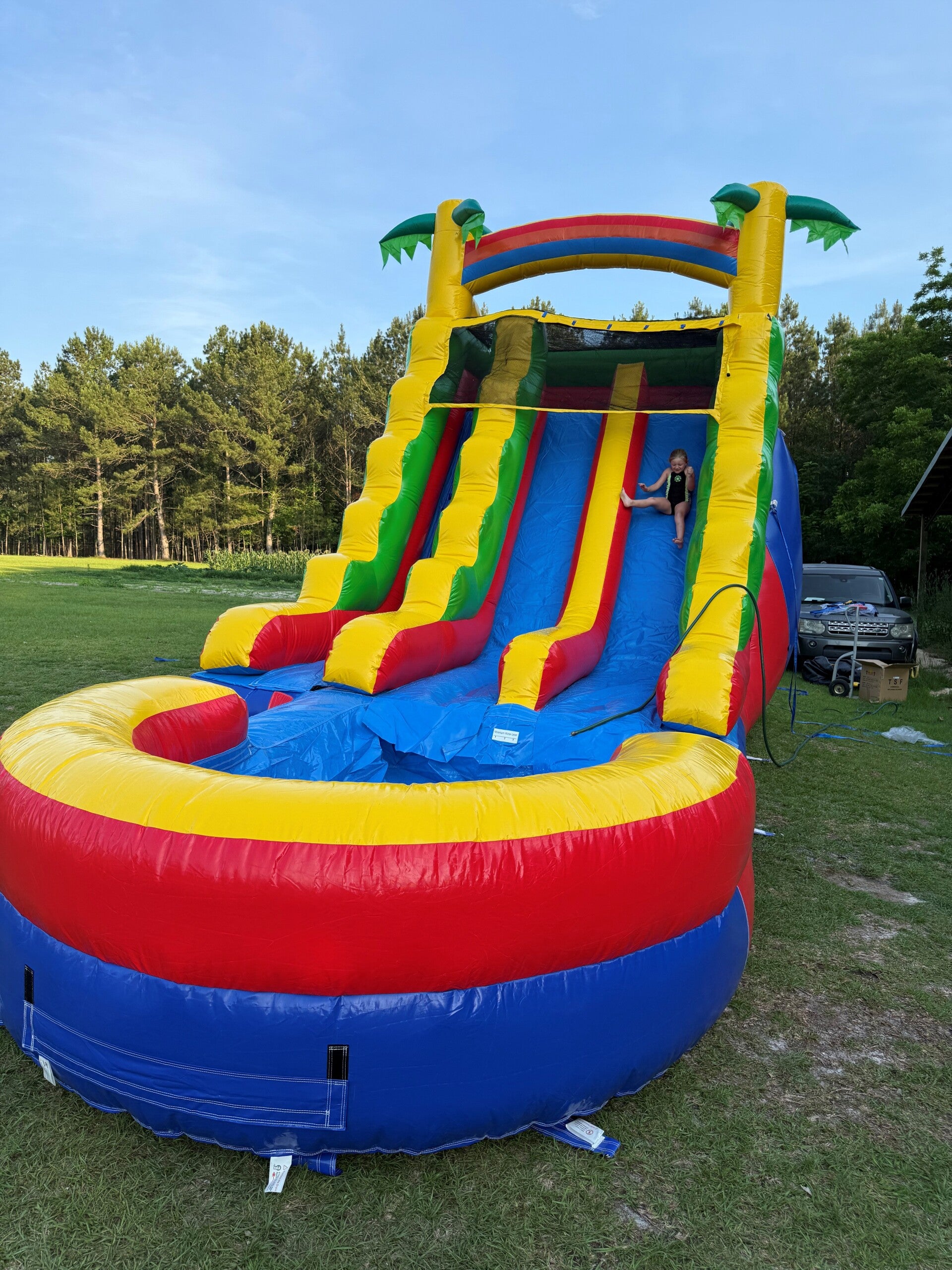 Rainbow water slide 1 day rental