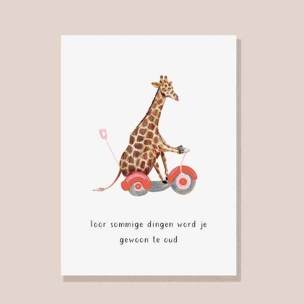 Kaart | Voor sommige dingen word je gewoon te oud