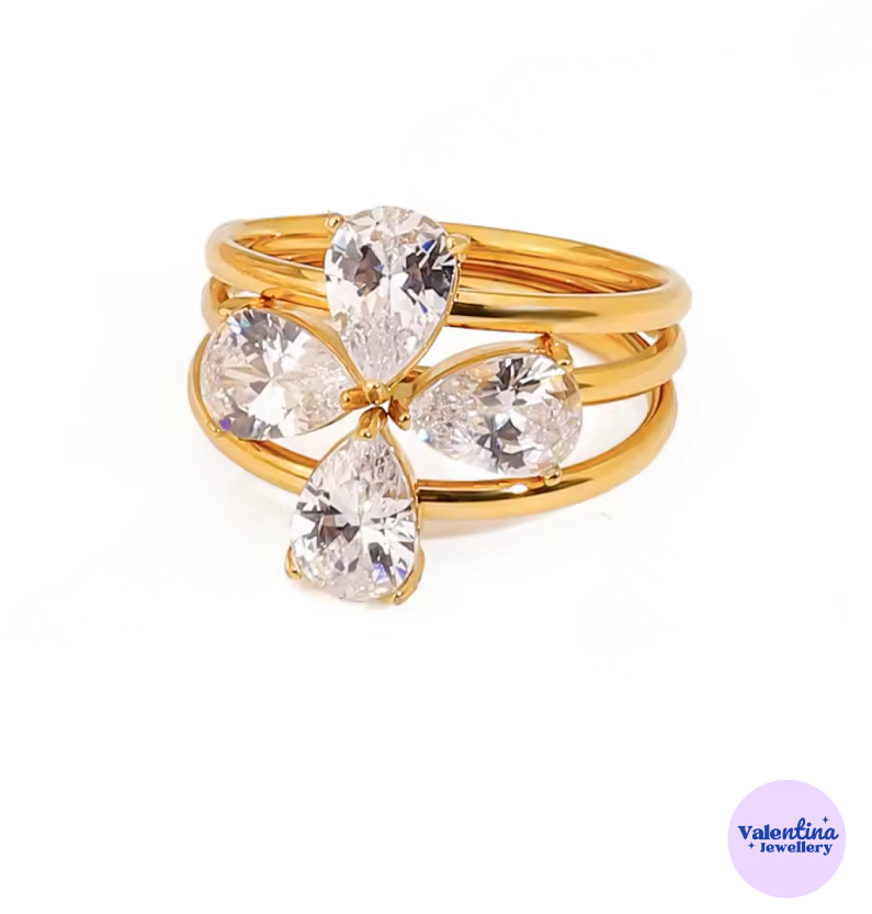 ✮FLEUR✮ RING STACK