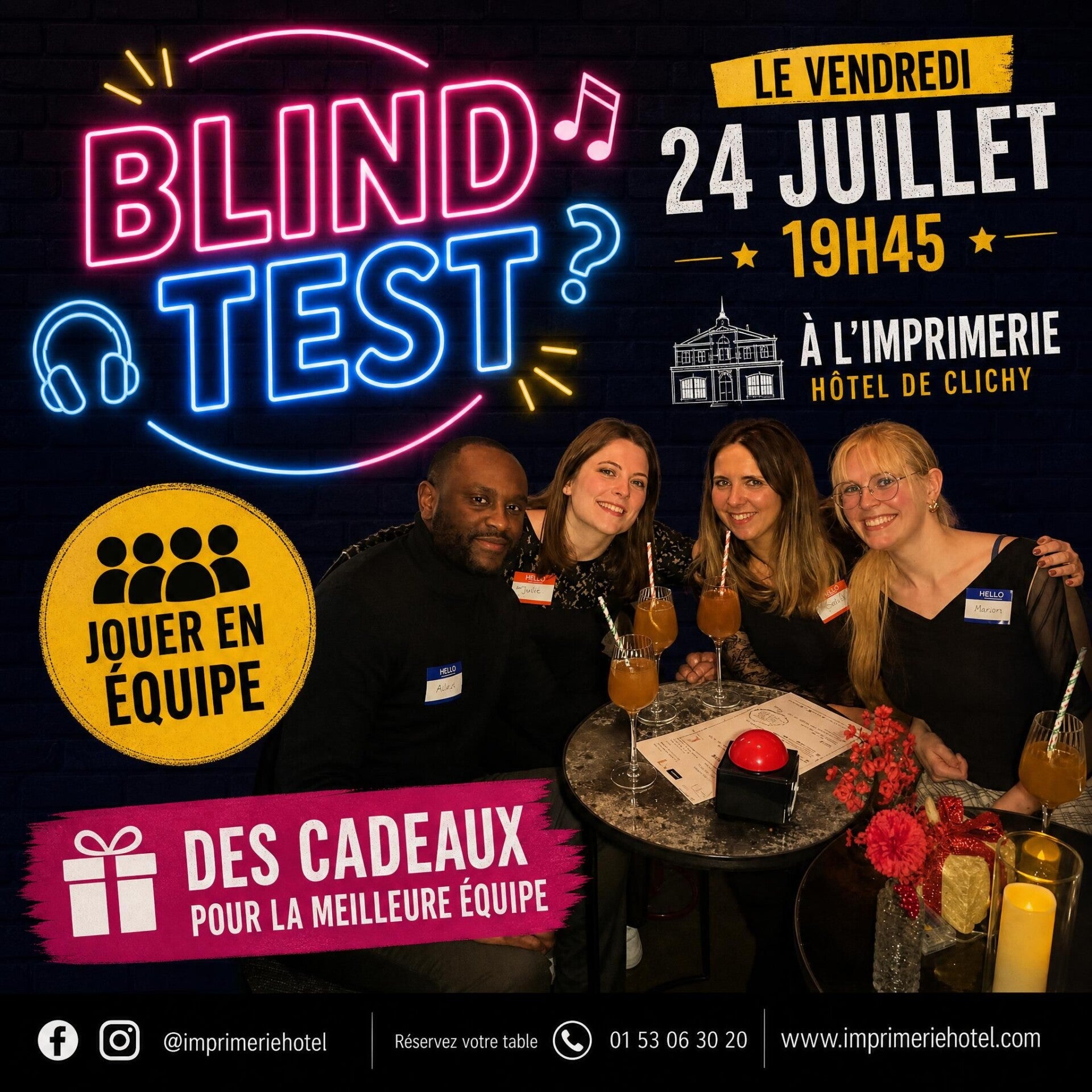 Blind test des célib'🎵 Répartition en équipe par tranches d'âge