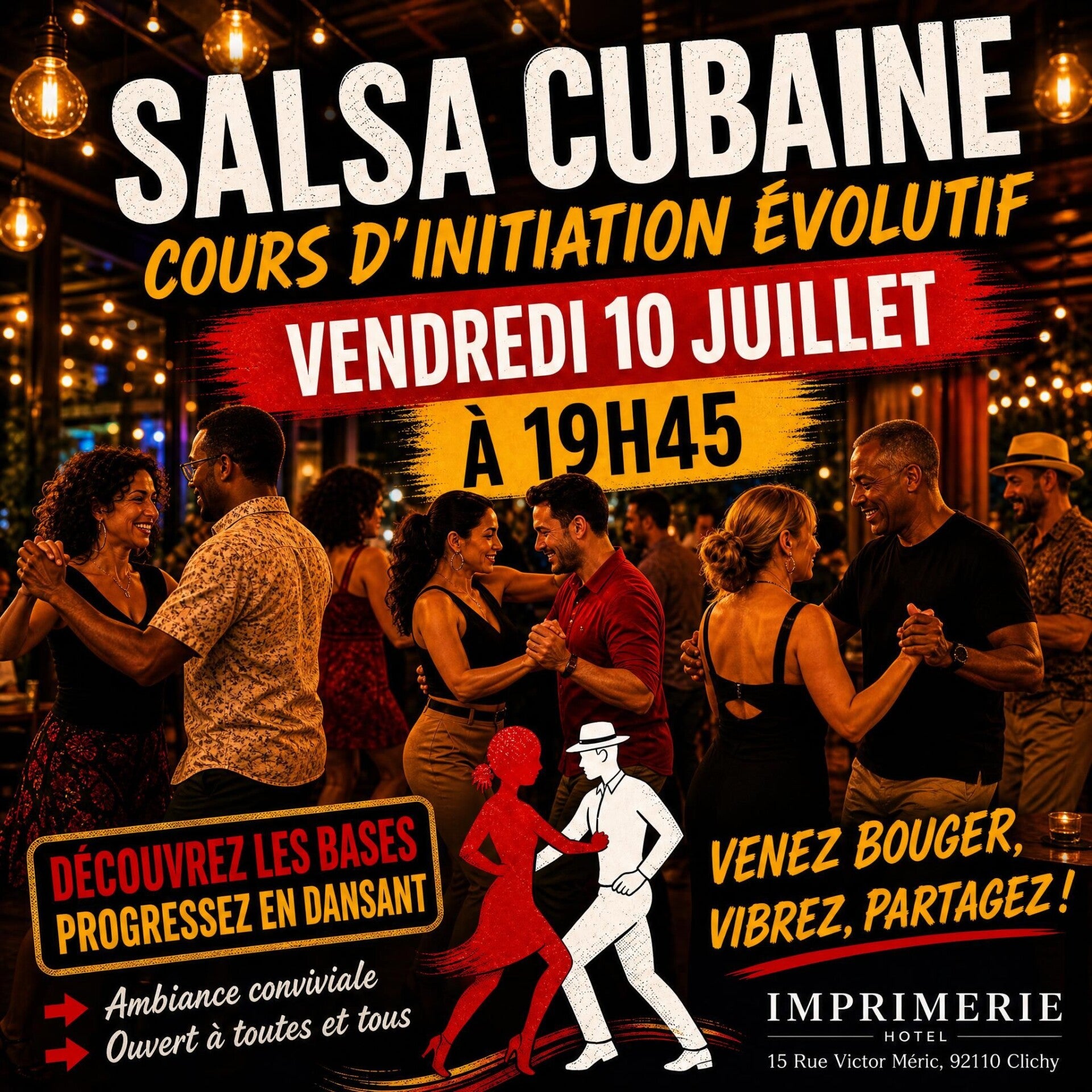 Salsa cubaine (cours évolutif) répartition par tranche d'âge