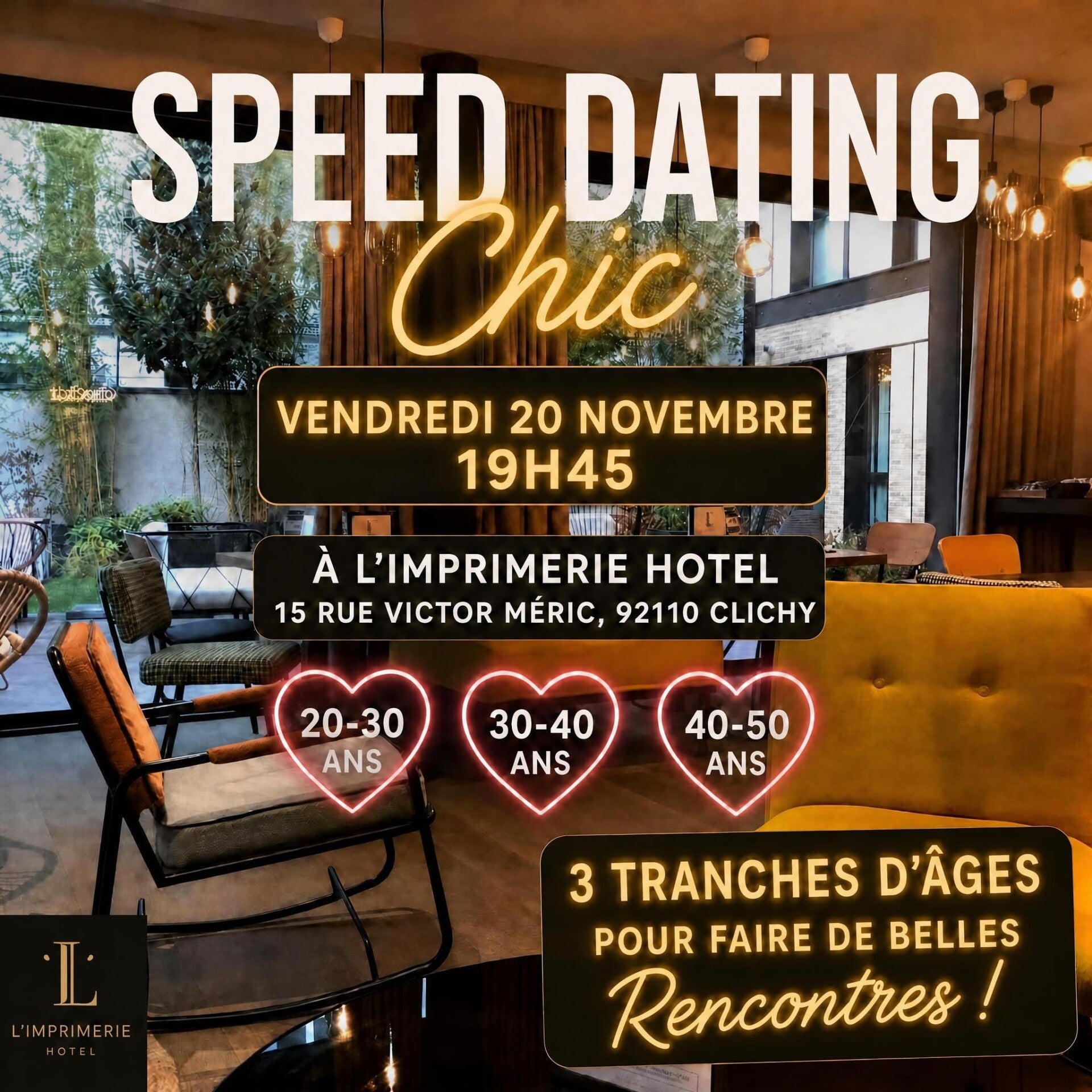 Speed dating chic✨ Répartition par tranches d'âge