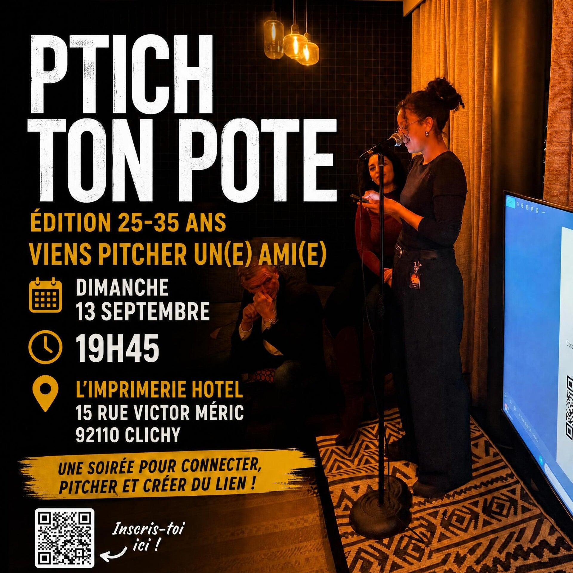 Pitch ton pote! viens pitcher un(e) ami(e) ✨ 25-35 ans