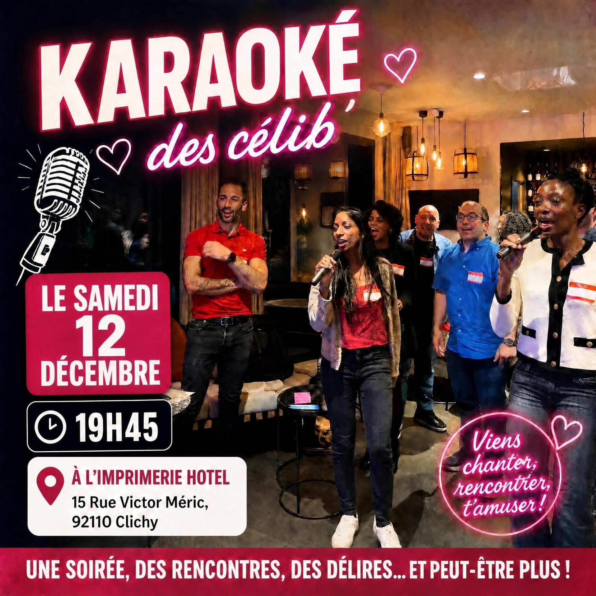 Karaoké des célib' 🎤 Répartition par tranches d'âge