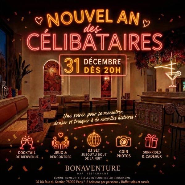 Nouvel an es célibataires ✨31 Décembre 2026 à partir de 20h