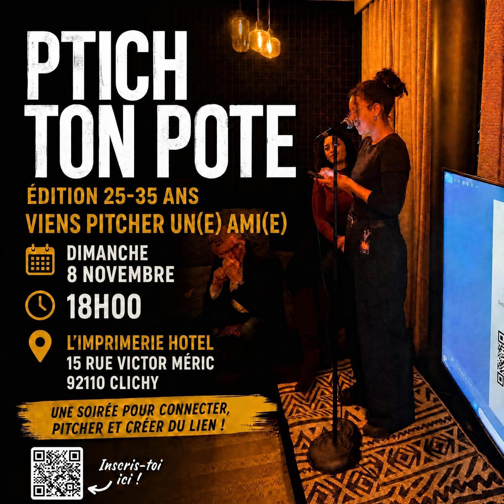 Pitch ton pote! viens pitcher un(e) ami(e) ✨ 25-35 ans