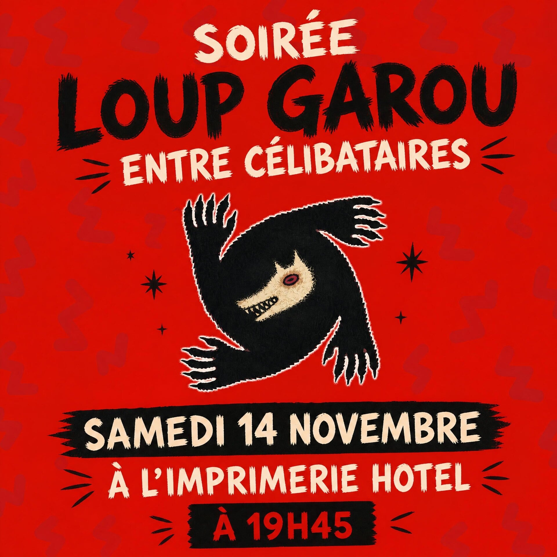 Soirée Loup garou entre célibataires🐺