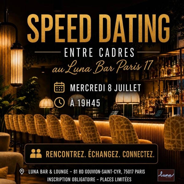 Speed dating entre cadres 🧑‍💼Répartition par tranches d'âge