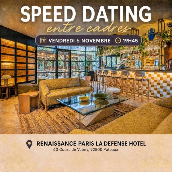Speed dating entre cadres 🧑‍💼Répartition par tranches d'âge