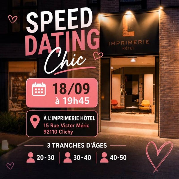 Speed dating chic✨ Répartition par tranches d'âge
