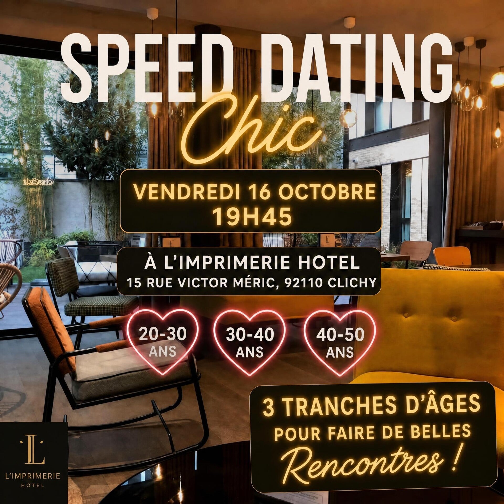 Speed dating chic✨ Répartition par tranches d'âge