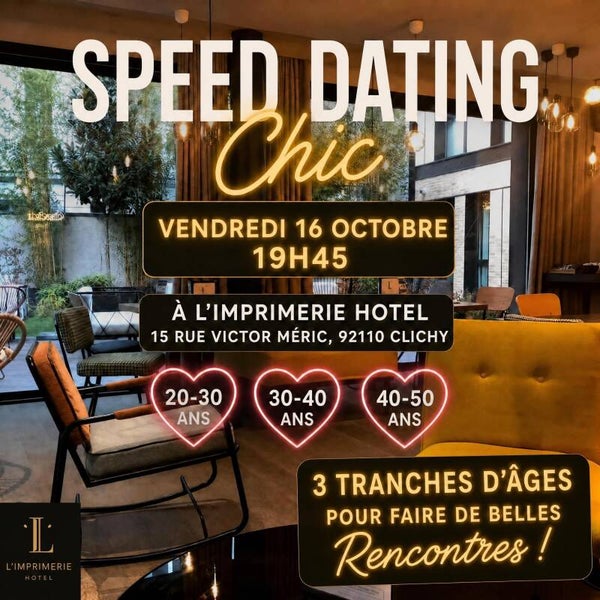 Speed dating chic✨ Répartition par tranches d'âge