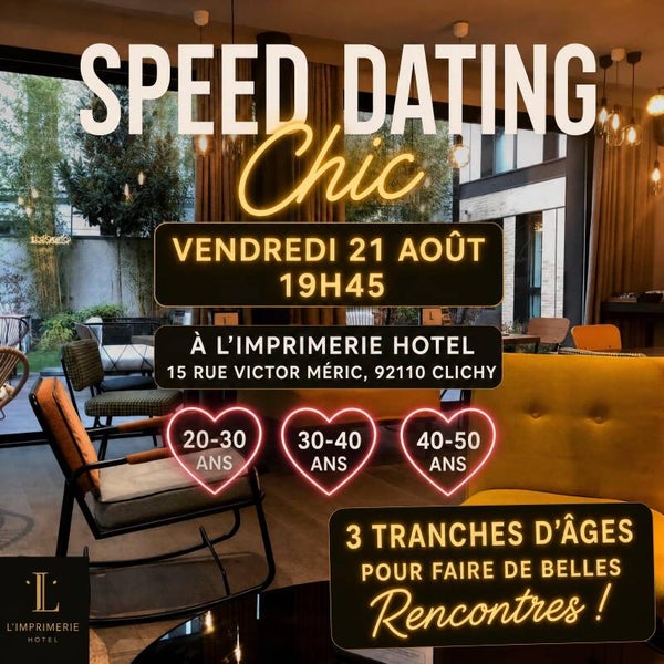 Speed dating chic✨ Répartition par tranches d'âge