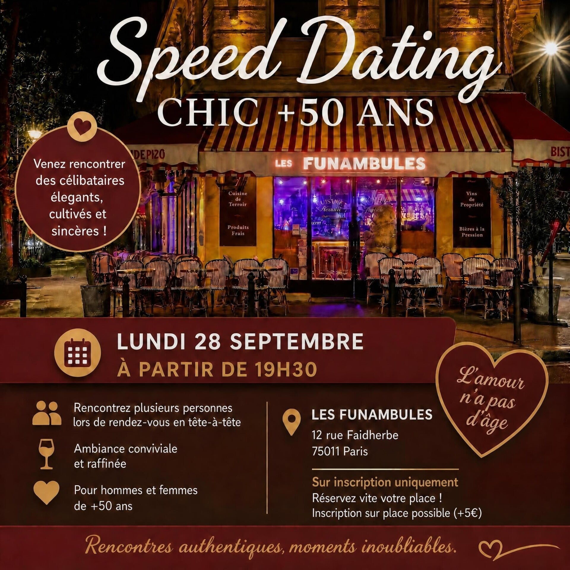Speed dating chic✨ + 50 ans