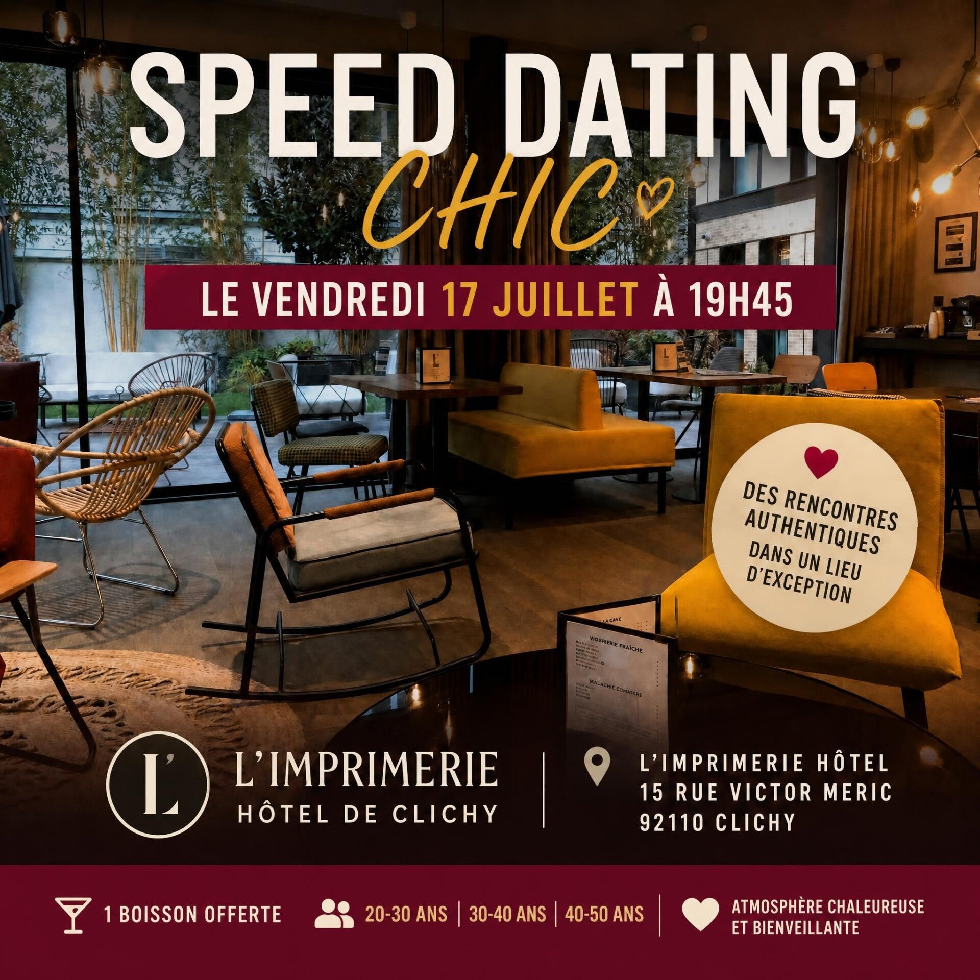 Speed dating chic✨ Répartition par tranches d'âge