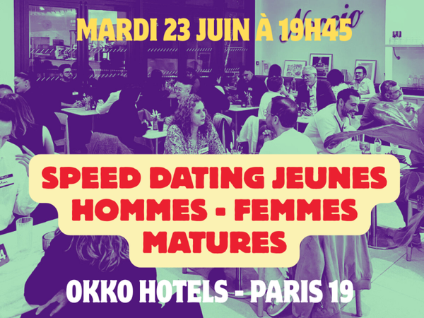 Speed dating Jeunes hommes - Femmes matures