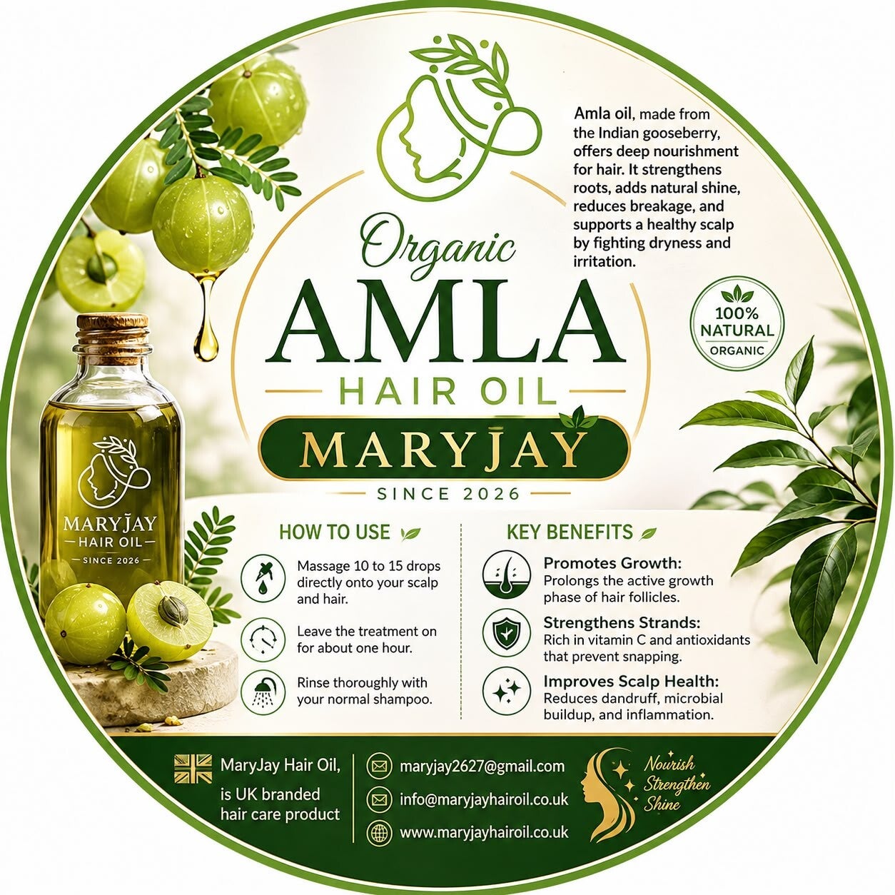 Organic Amla hair oil