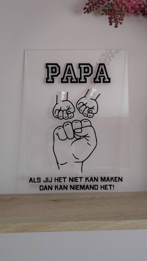 Wandbord transparant acryl