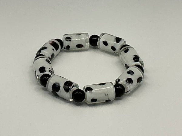 Dalmatian Bead Bracelet