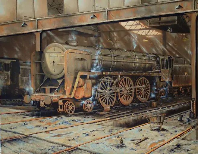 Britannia Class Locomotive. Slipstream Fine Art