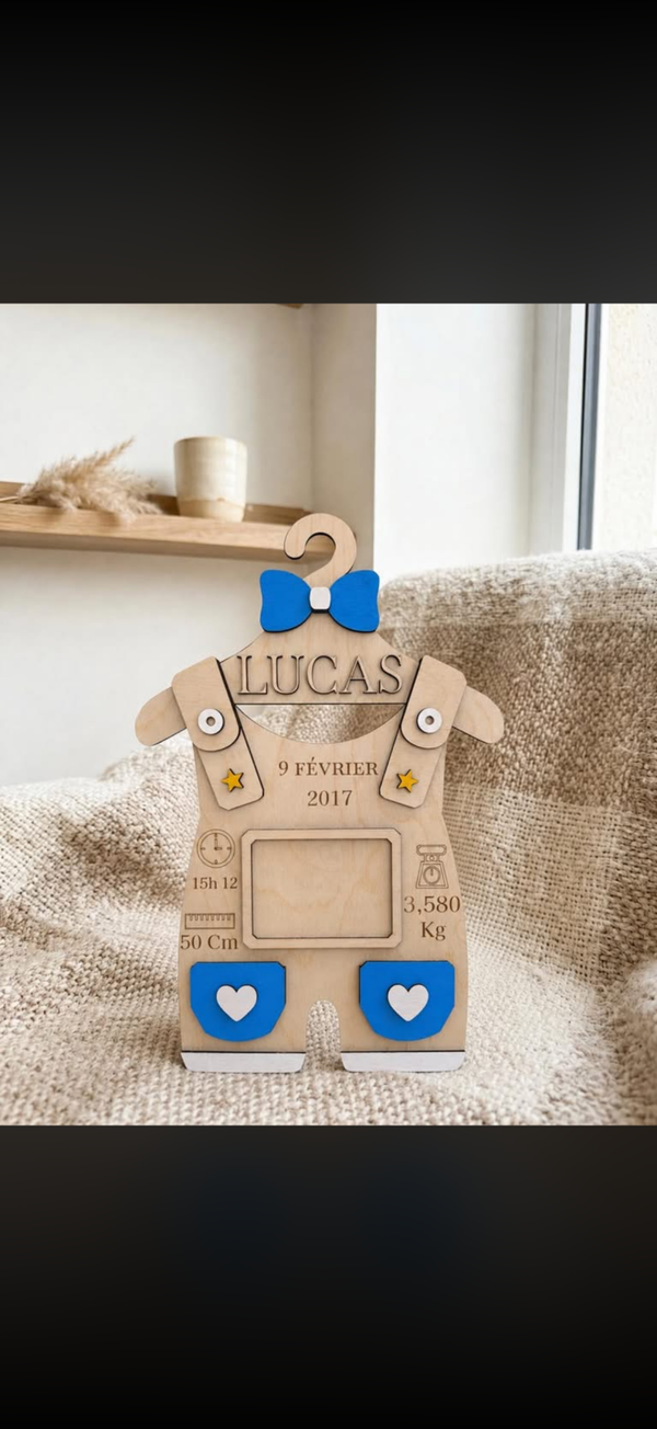 Salopette de naissance garçon
