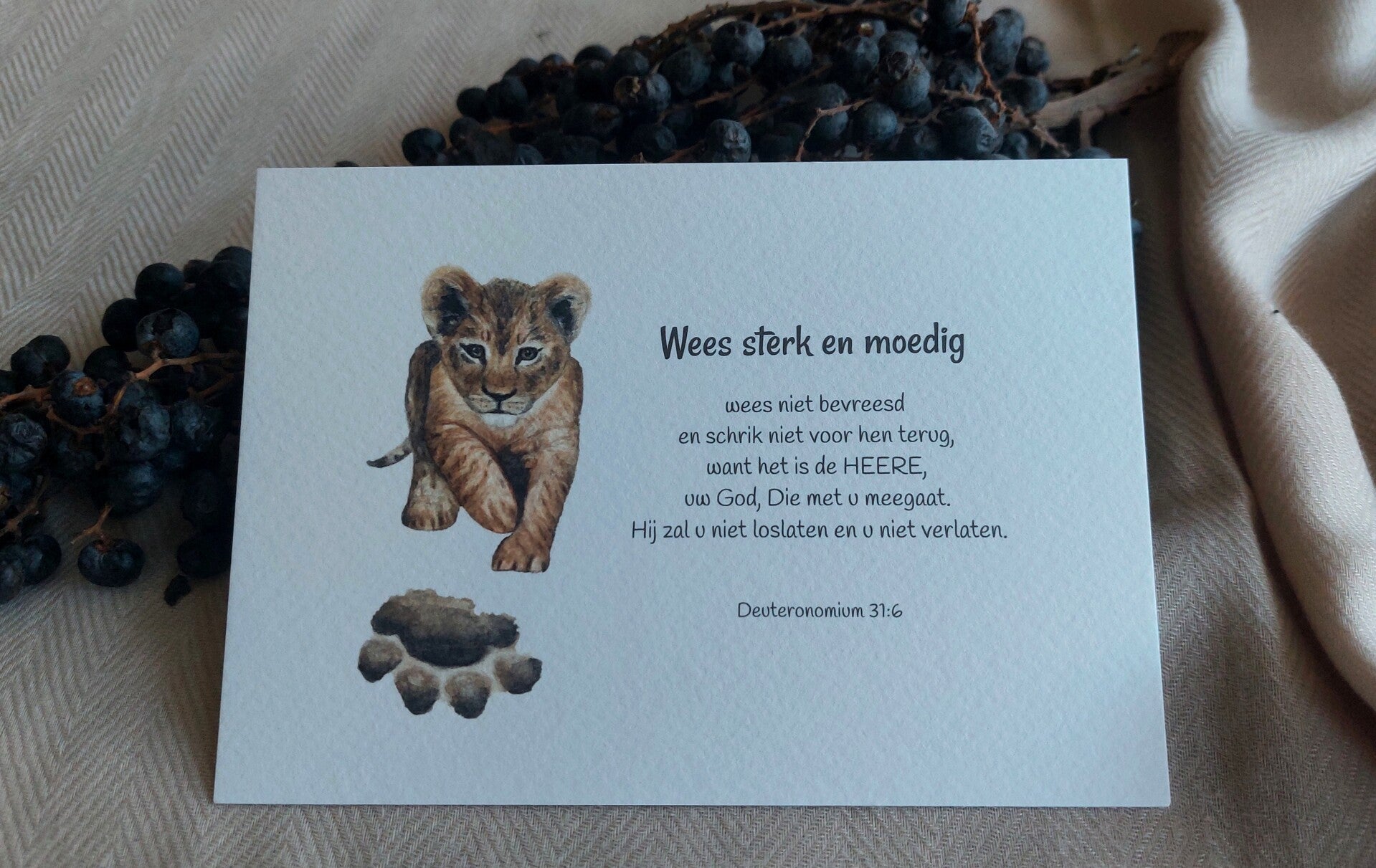 Wees sterk en moedig...