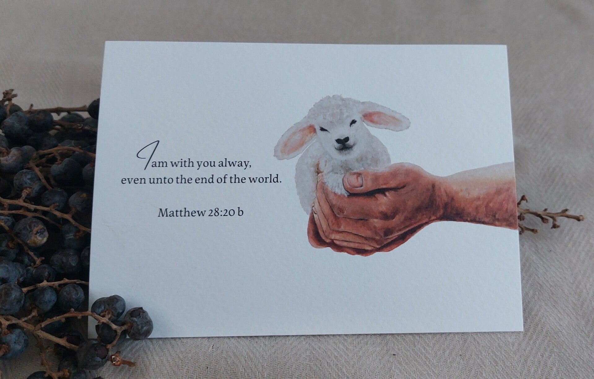 I am with you alway, even unto the end of the world. Amen.”