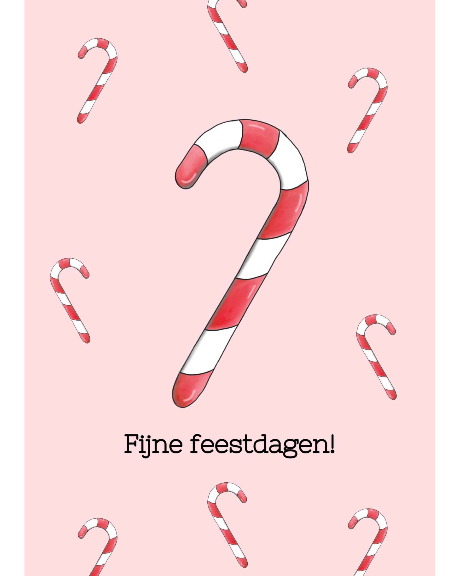 Kerstkaart – Zuurstok