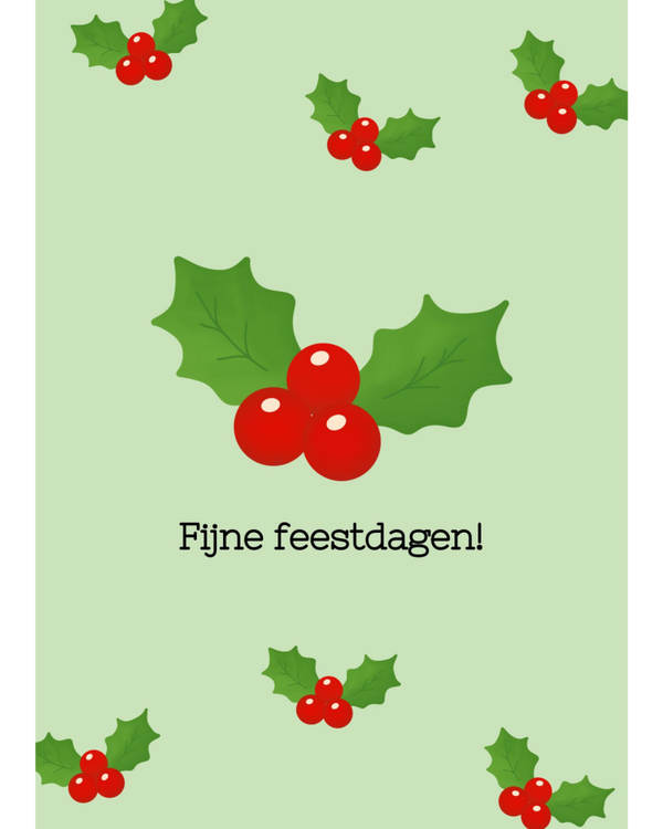 Luxe kerstkaart – Hulst