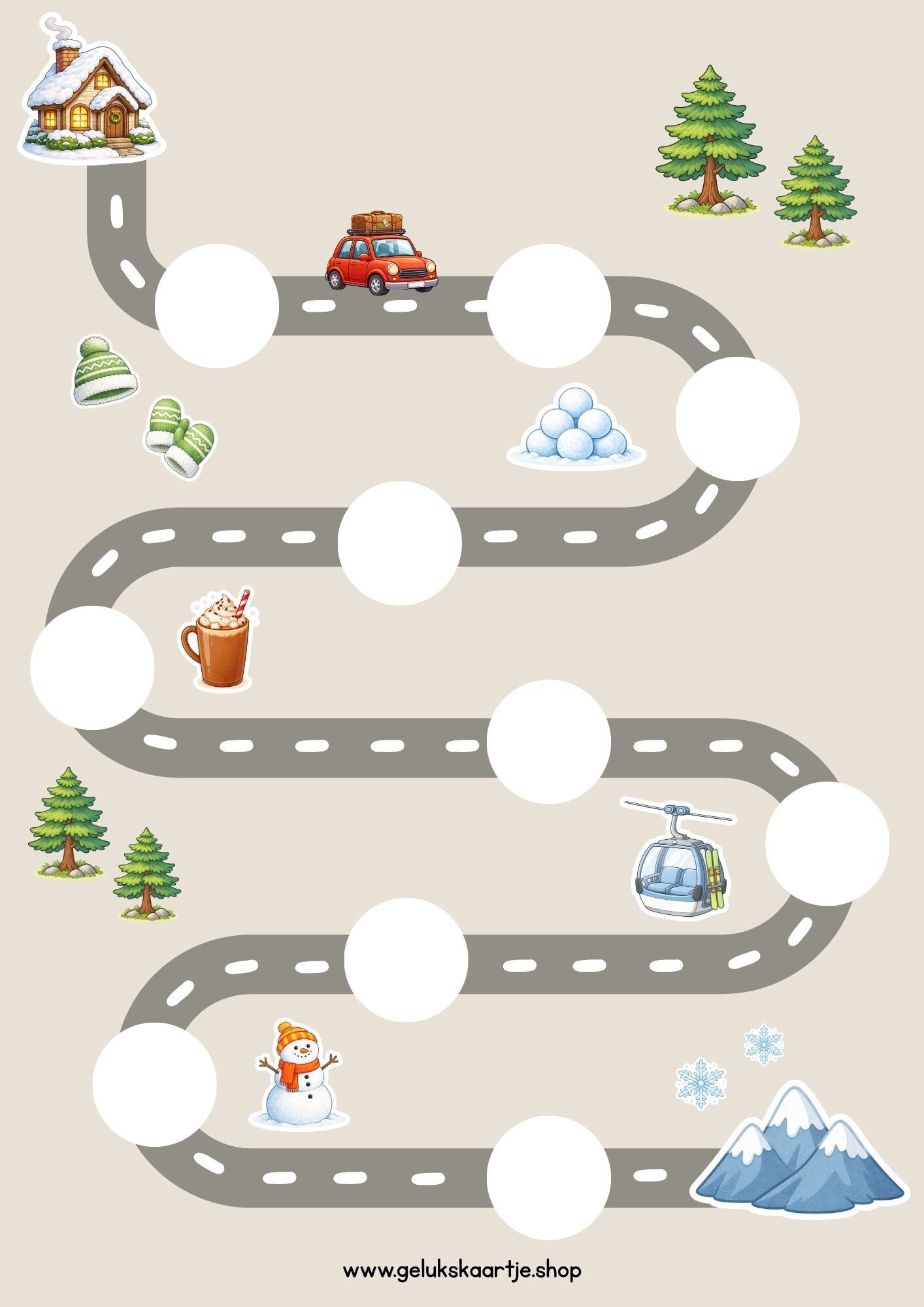 Kinder kilometerteller – Skivakantie