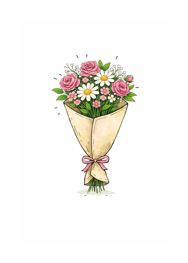 Kaart – Bosje bloemen