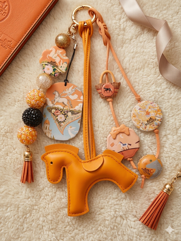 Oranje bagcharm