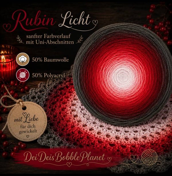 Bobbel Rubin Licht