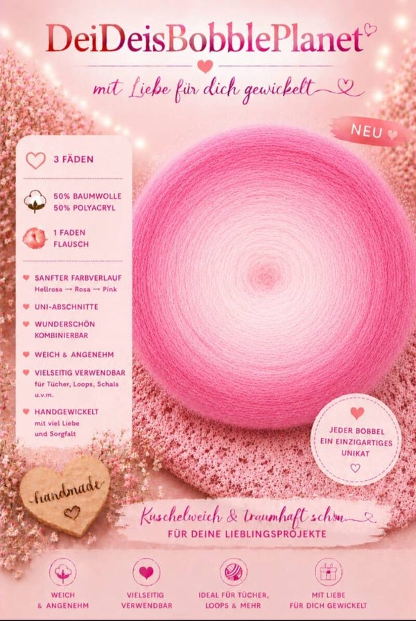 Flauschi hellrosa / rosa