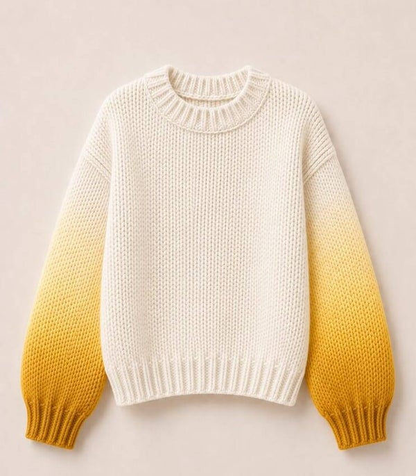 Pullover weiß/wüste