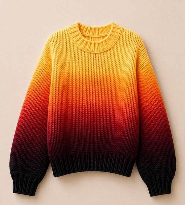 Pullover gelb/vino