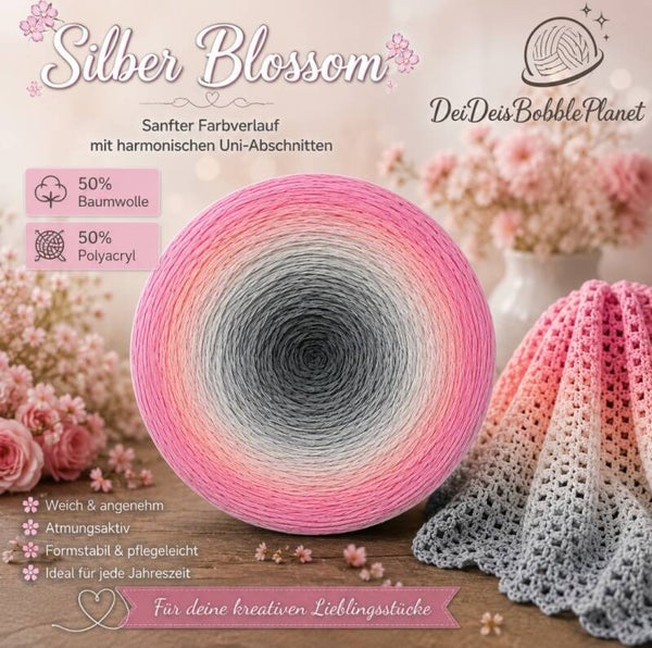 Bobbel Silber Blossom