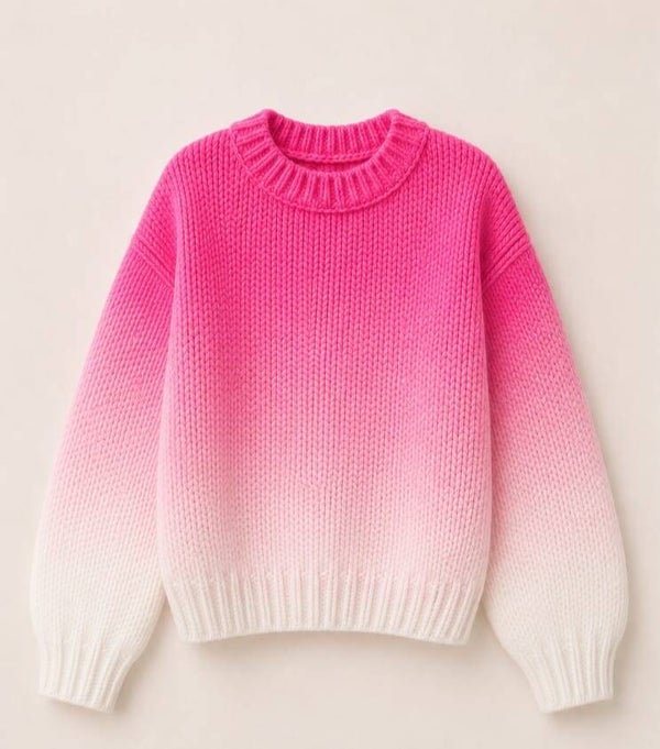 Pullover Set pink/weiß