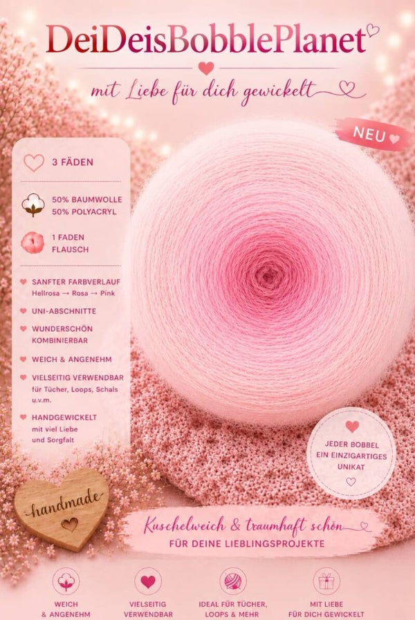 Flauschi rosa / hellrosa